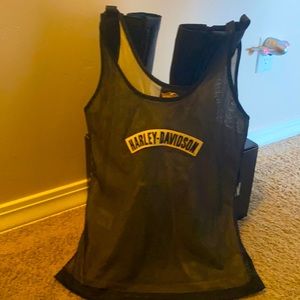 Harley-Davidson size medium net tank, cream liner